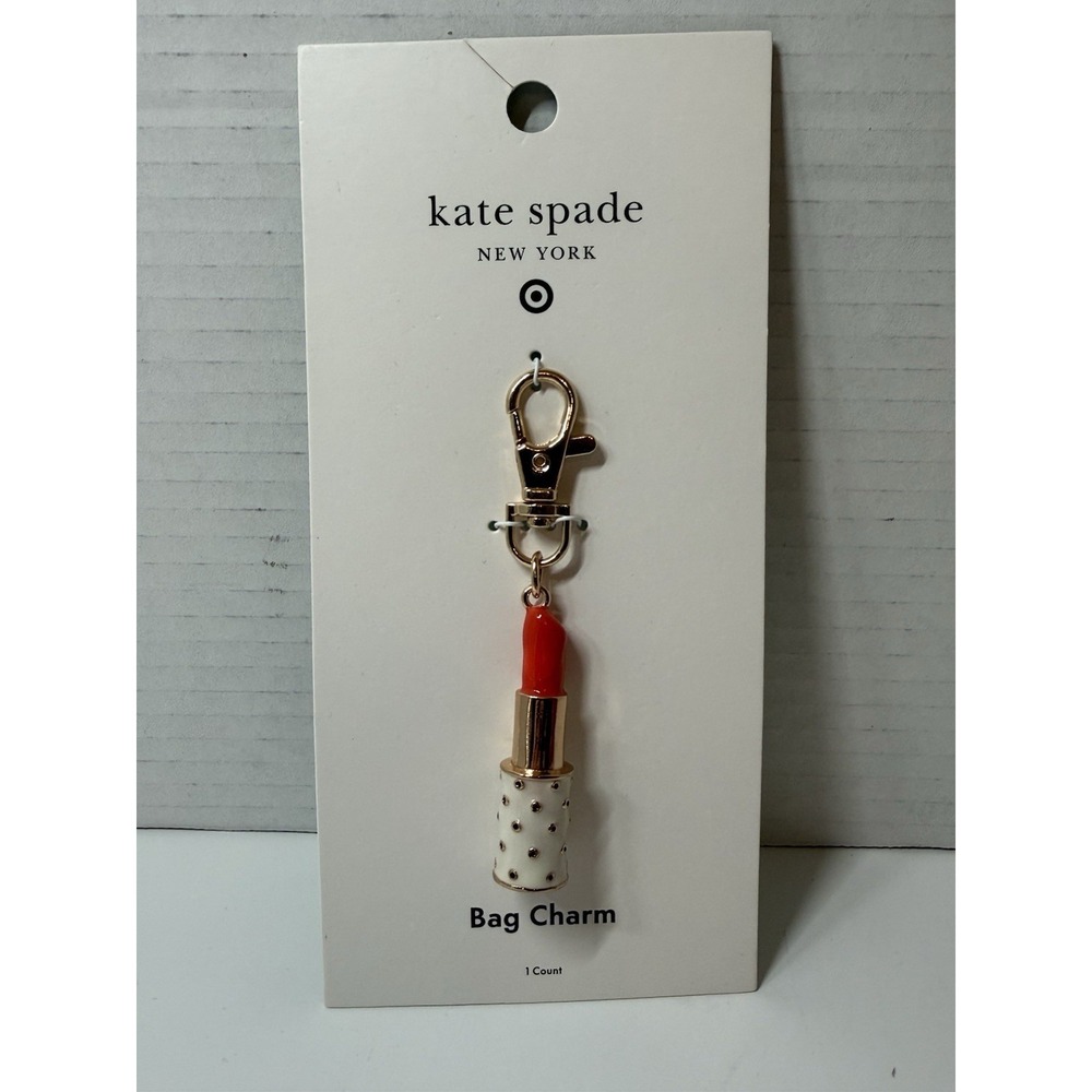 NEW Kate Spade New York x Target Lipstick Bag Charm Keychain